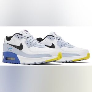 Nike Air Max 90 Leather GS 'White Blue Whisper’ Size 4Y MSRP $80